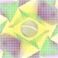 Brazil Soccer Creative Abstract Design