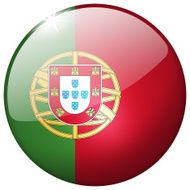 Portugal Round Glass Button