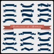 Retro styled ribbons - banners