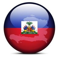 Map on flag button of Haiti N2