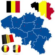 Belgium vector set
