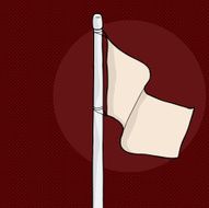Blank Flag Over Brown