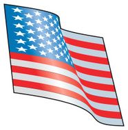 Waving American Flag N13