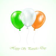 Three Patricks day balloons