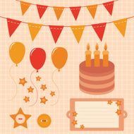 Birthday scrapbooking set