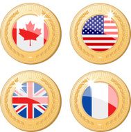 World flag medals