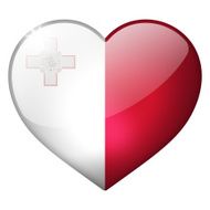 malta heart button