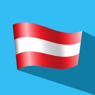 austria flag vector icon