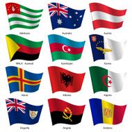 Set Flags of world sovereign states N34