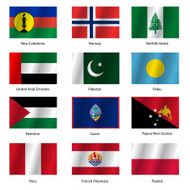 Set Flags of world sovereign states N35
