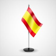 Table flag of Spain