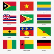 Set Flags of world sovereign states N39