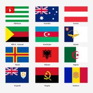 Set Flags of world sovereign states N41