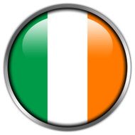 Ireland Flag glossy button