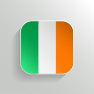 Vector Button - Ireland Flag Icon