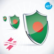 I Love Bangladesh Flag Illustration