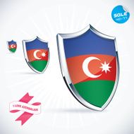 I Love Azerbaijan Flag Illustration