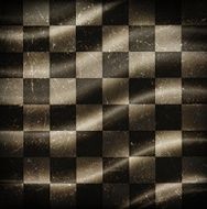 checkered background with folds