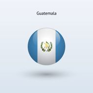 Round flag of Guatemala
