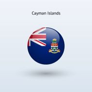 Round flag of Cayman Islands