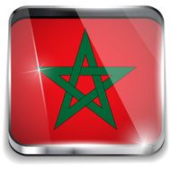 Morocco Flag Smartphone Application Square Buttons N2