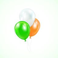 Three colored balloons