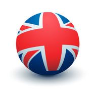 UK Flag Sphere Vector