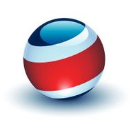 Costa Rica Flag Sphere