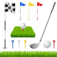 Golf icon set N4