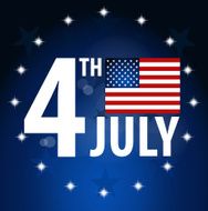 American Flag for Independence Day Vector illustration N7