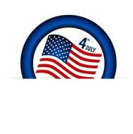 American Flag for Independence Day Vector illustration N15
