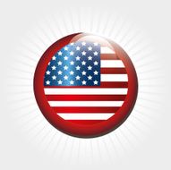 american button