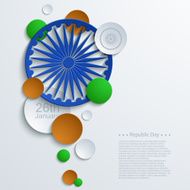 Vector modern Indian republic day background N6