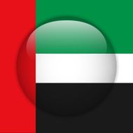 Emirates Flag Glossy Button N2