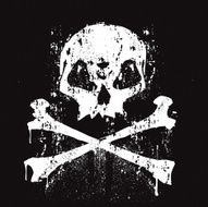 grunge jolly roger