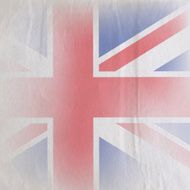 old vintage paper texture with british union jack flag