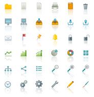 Office icons Coloured