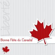 &#039;Happy Canada Day&#039; sticker card in vector format N17