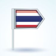 Flag of Thailand vector illustration N8