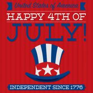 Independence Day card in vector format N7