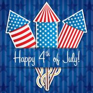 Happy Independence Day card in vector format N5