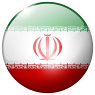 Iran Round Glass Button