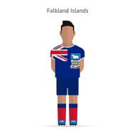 Falkland Islands football player Soccer uniform