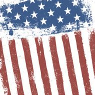 American flag grunge background Vector EPS10