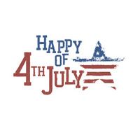 Typography for Fourth July Celebration Vector EPS10