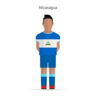 Nicaragua football player Soccer uniform