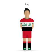 Iraq football player Soccer uniform