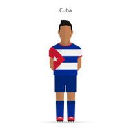 Cuba football player Soccer uniform