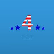 Vector 4th of july background Independence Day