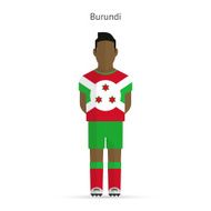 Burundi football player Soccer uniform